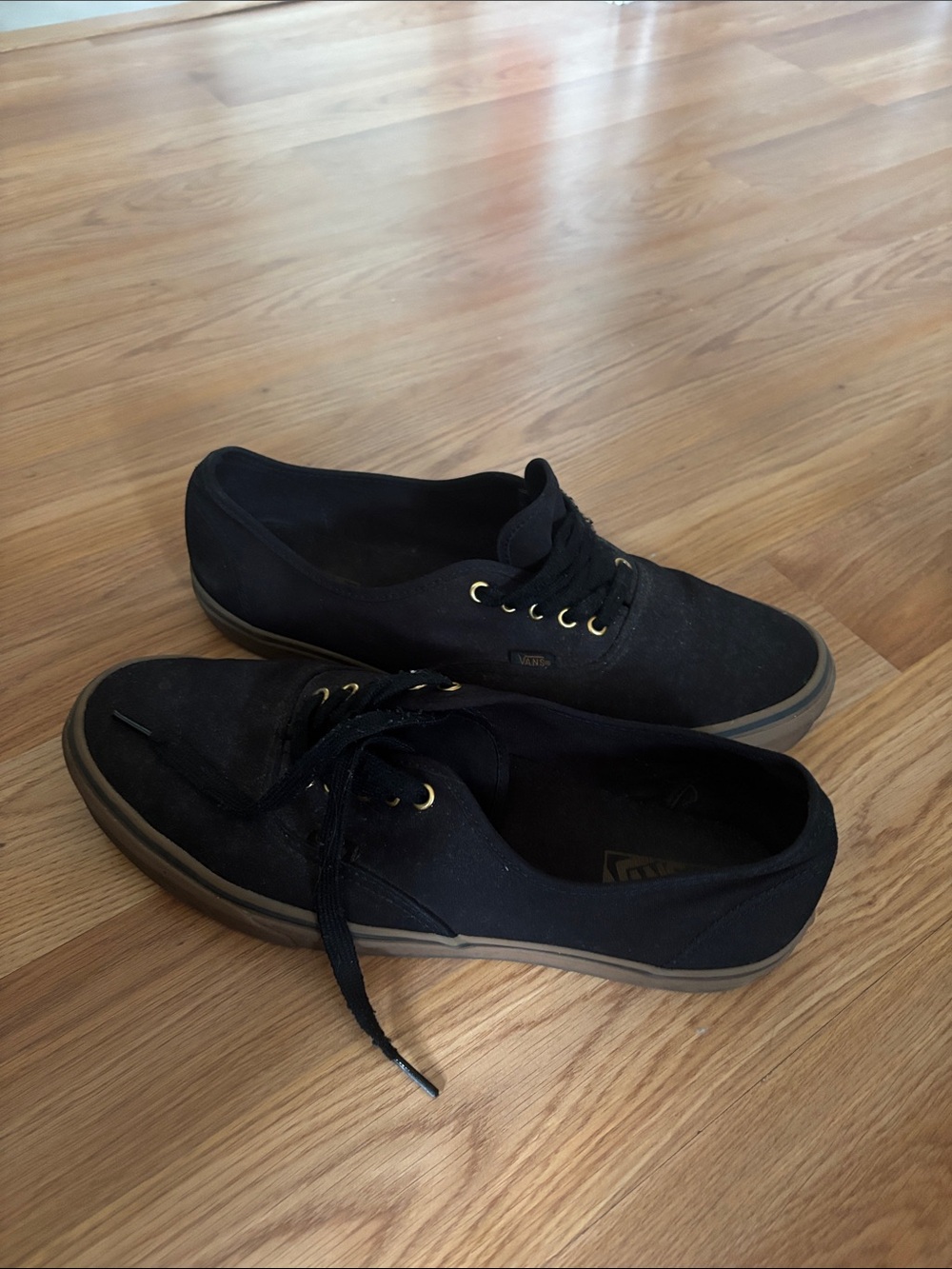 Men’s Vans Black Canvas Low-Top Sneakers